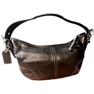 Coach Black Mini Soho Leather Hobo Shoulder Bag